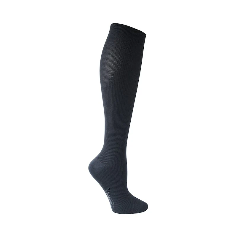 Flygstödstrumpor i mikrofiber, grå