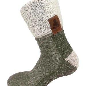 Buddha Socks, antihalksocka i ull, grön