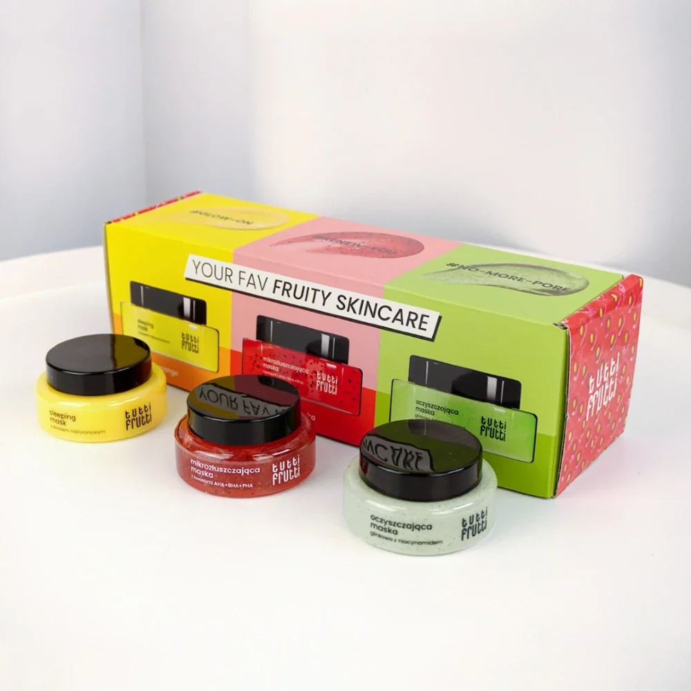 Ansiktsmasker Glow! Exfolierar, återfuktar & rengör med AHA, BHA & niacinamid - Bild 2