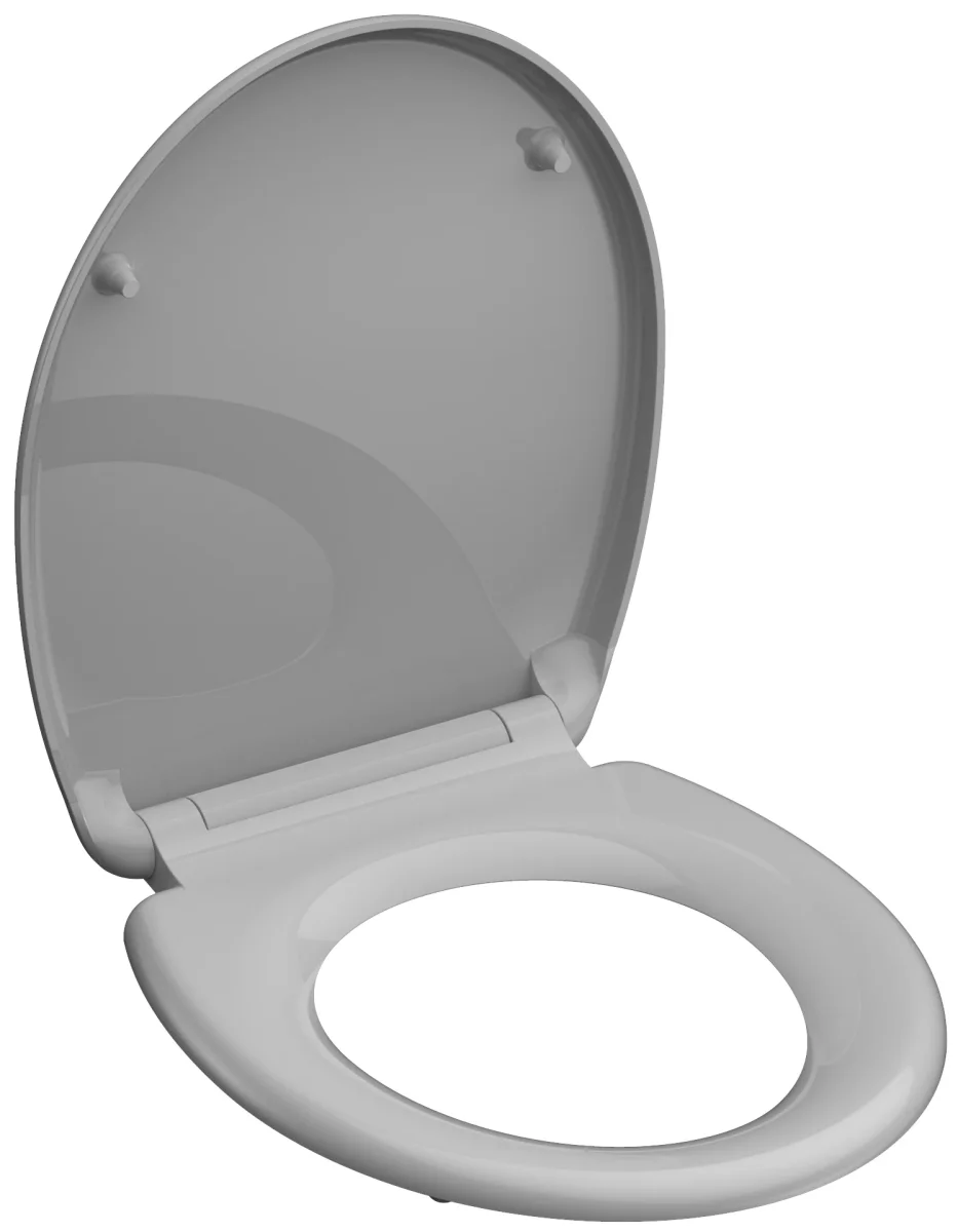 Grå toalettsits universal i Duroplast - BÄST. CC-mått: 60-160mm Längd: 405-460mm Bredd: 375mm. - Bild 4