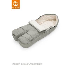 Stokke footmuff, brushed grey