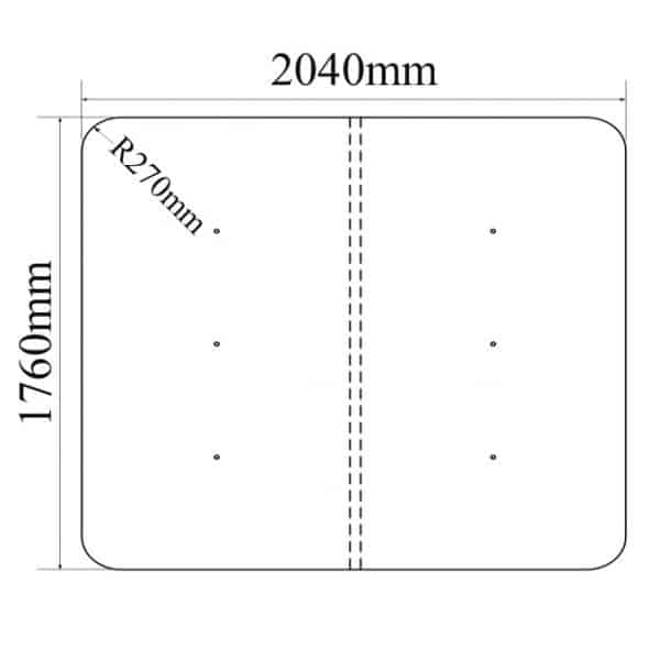 Spalock 204×176 cm - Bild 3