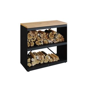 Wood Storage Dressoir Black