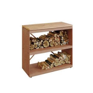 Wood Storage Corten Dressoir